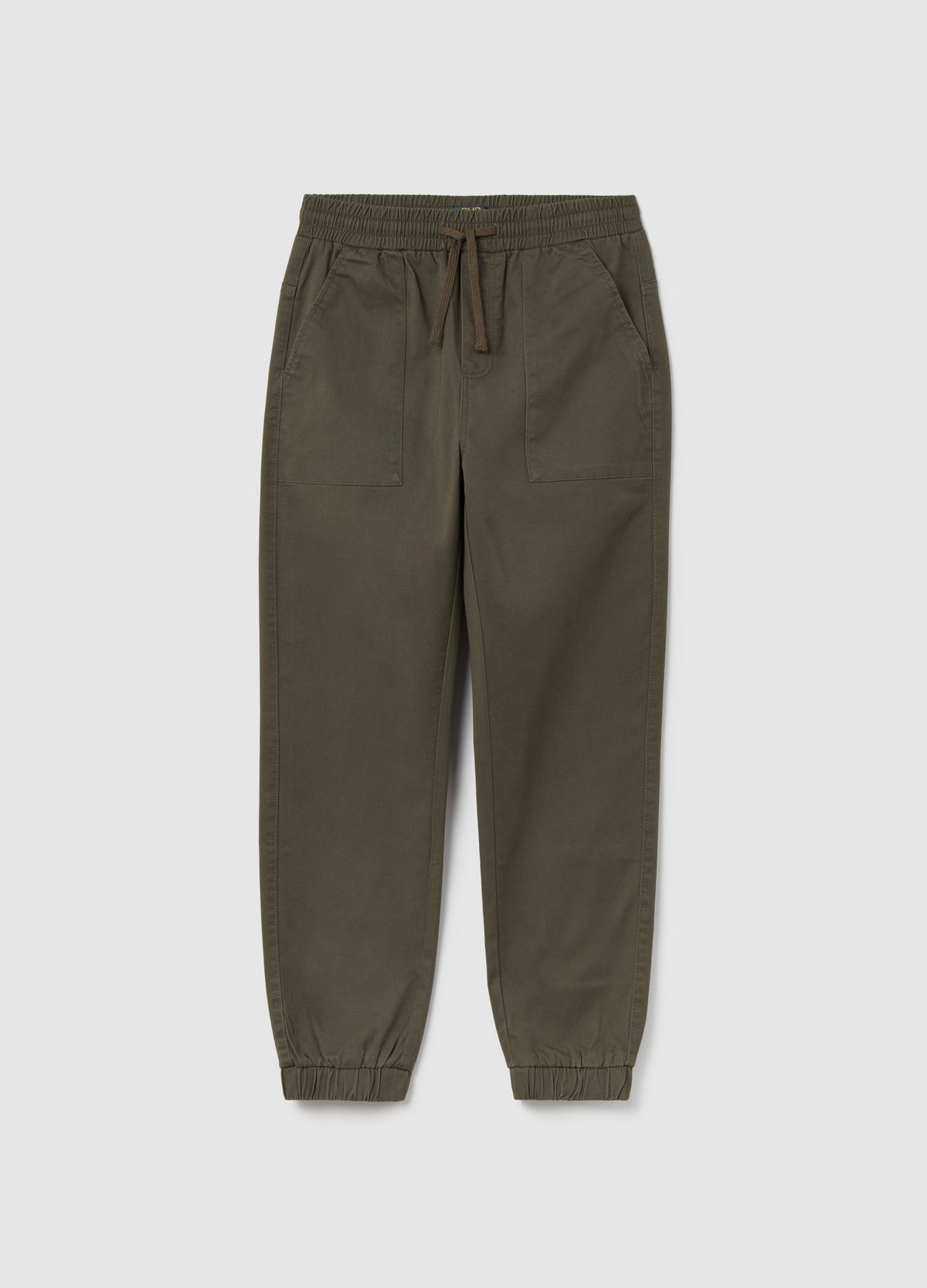 Ovs Twill Joggers With Drawstring