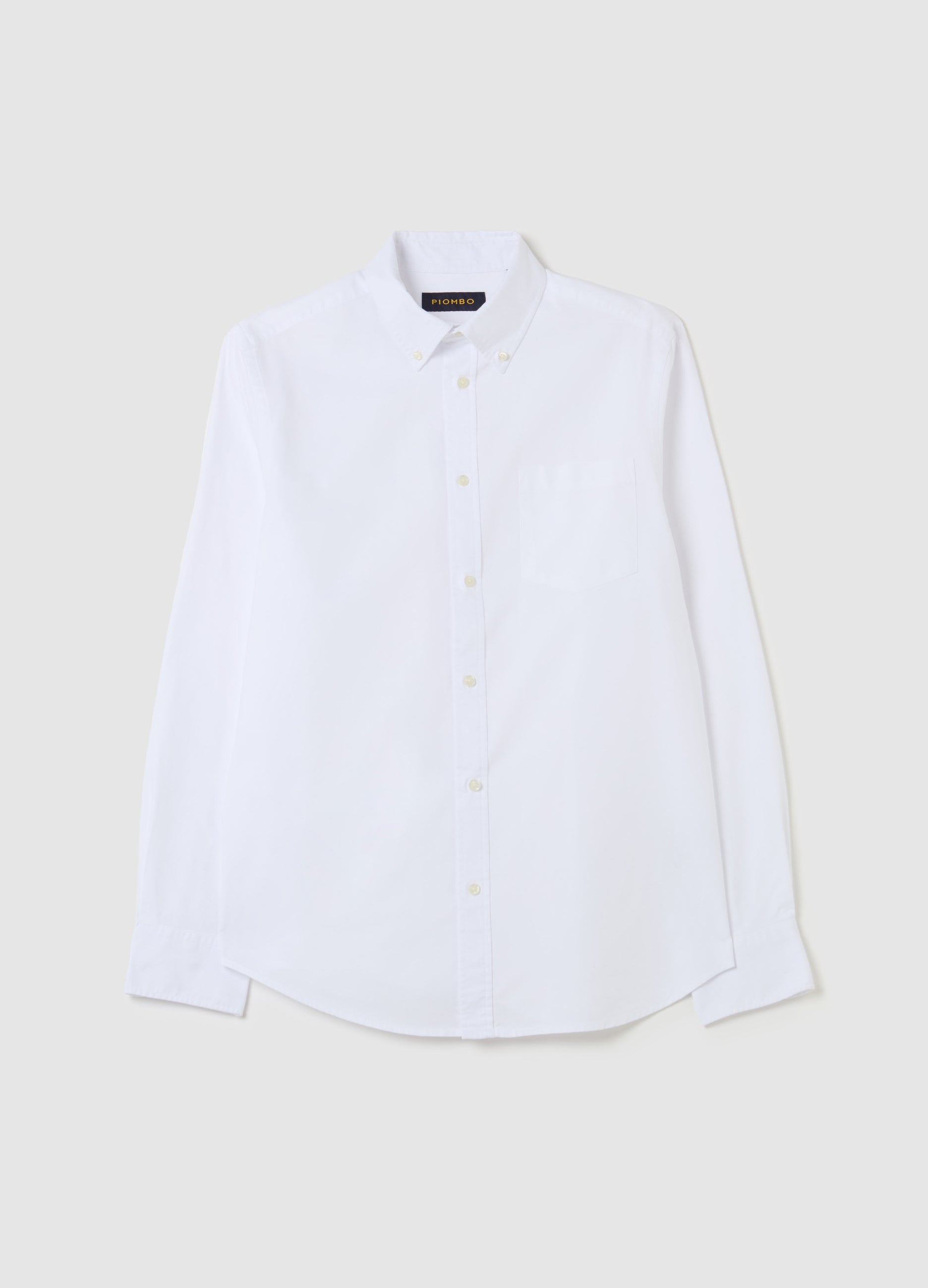 OVS Oxford Cotton Shirt With Button-Down Collar