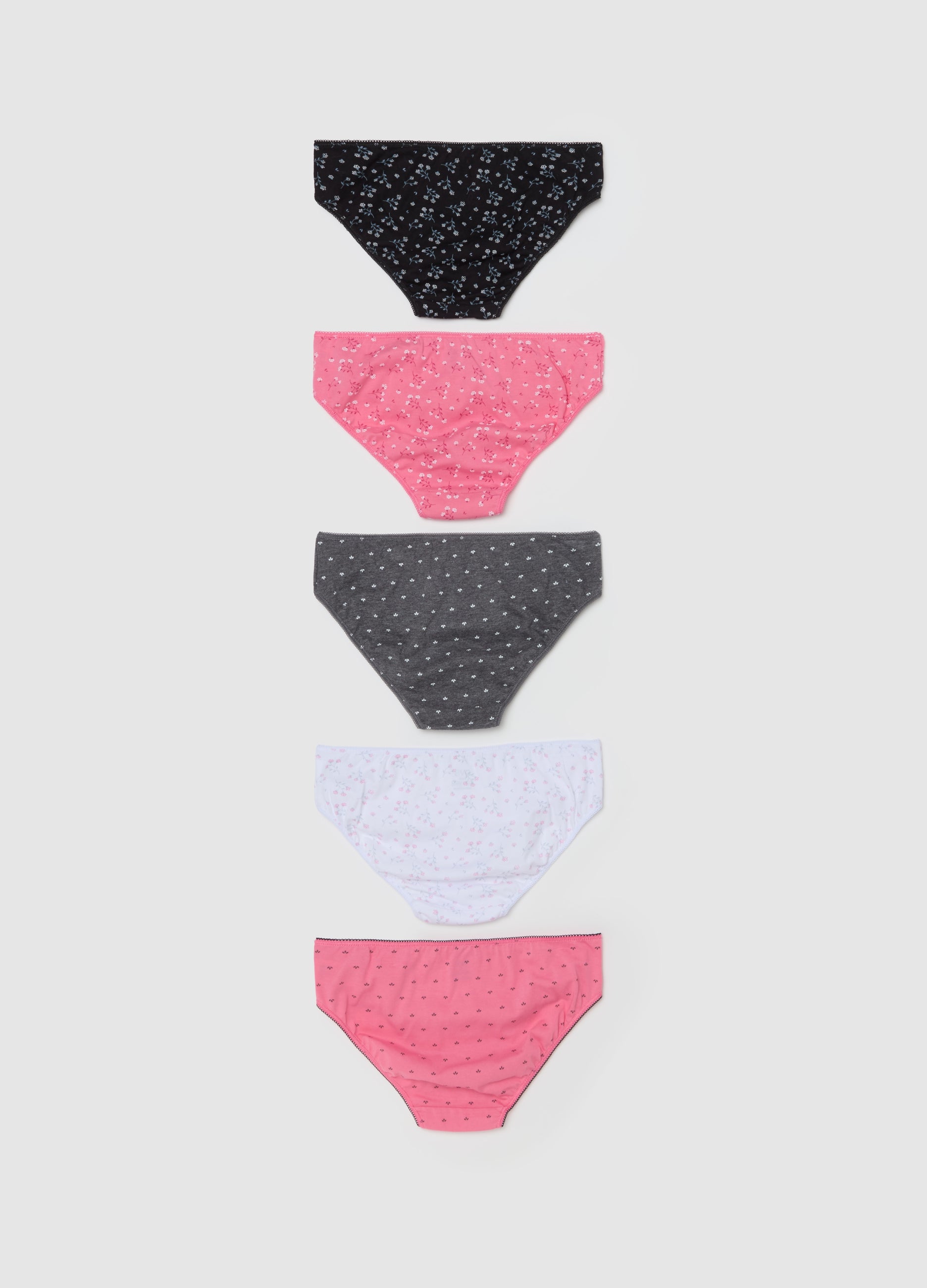 Five-Pack Organic Cotton Briefs With Bow