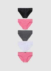 Five-Pack Organic Cotton Briefs With Bow