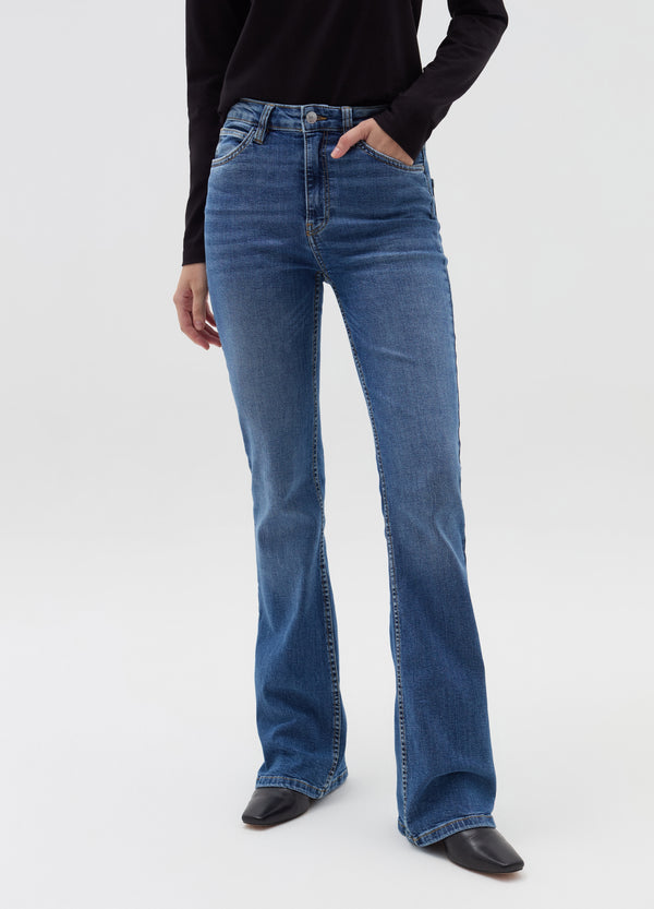 Ovs Flare-Fit Jeans With Five Pockets