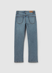 Regular-Fit Acid-Wash Jeans With Five Pockets