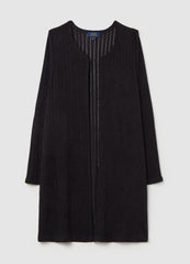 Long Open Cardigan With Openwork