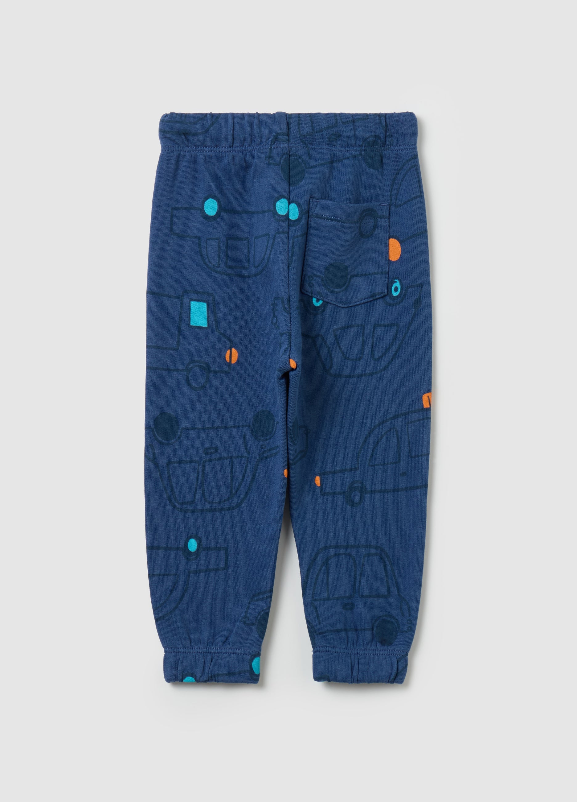 Fleece Joggers With Drawstring And Print