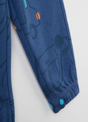 Fleece Joggers With Drawstring And Print