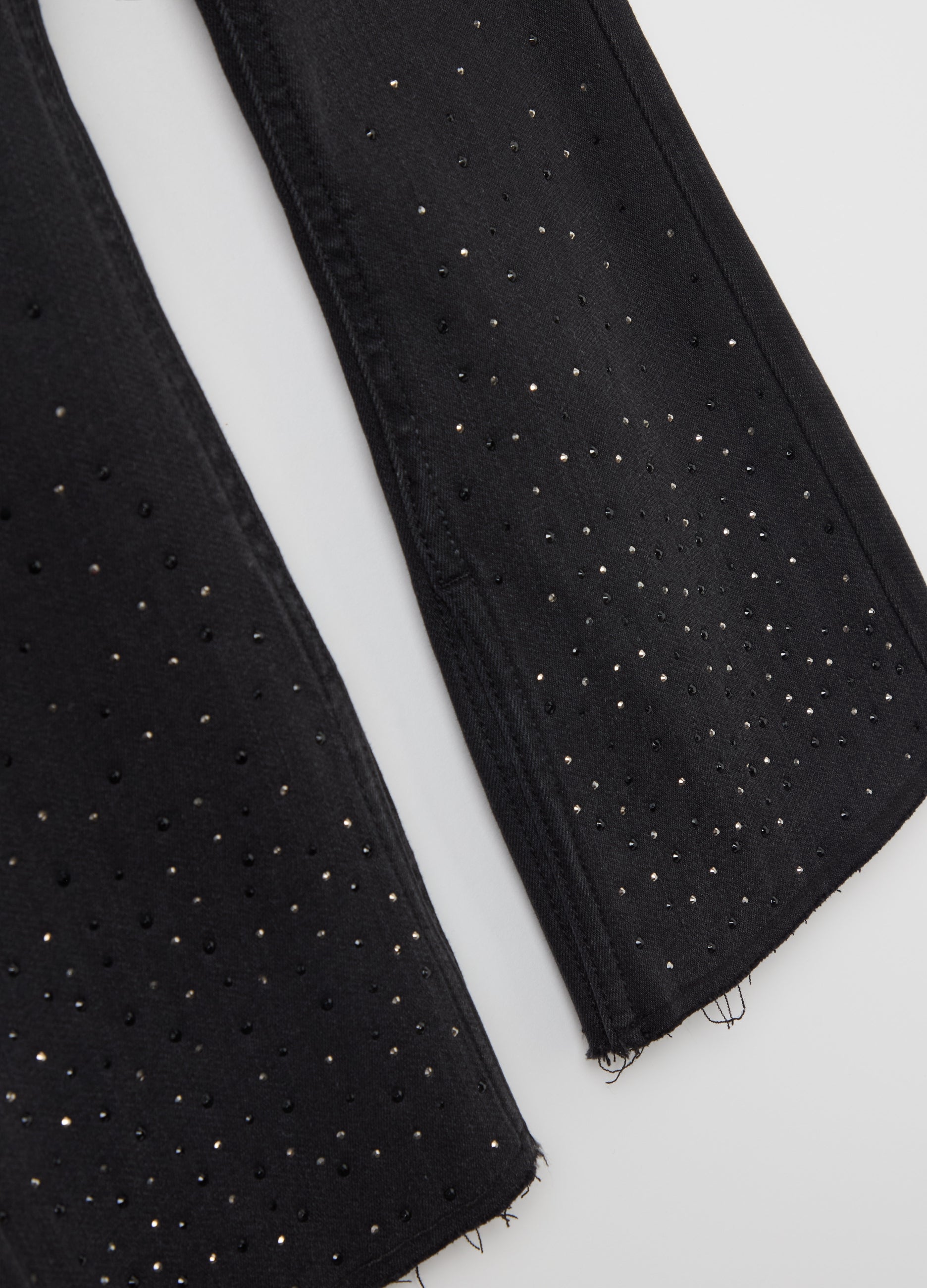 Flare-Fit Jeggings With Diamantés