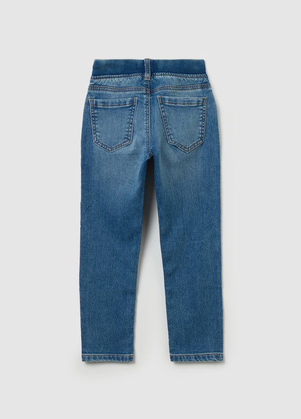 Ovs Denim Joggers With Drawstring