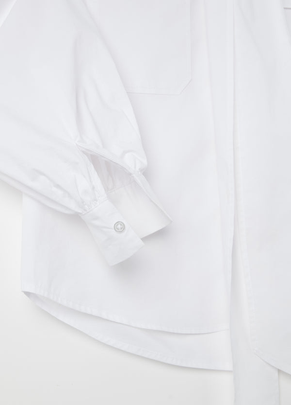 Ovs Cotton Shirt With Bow Scarf