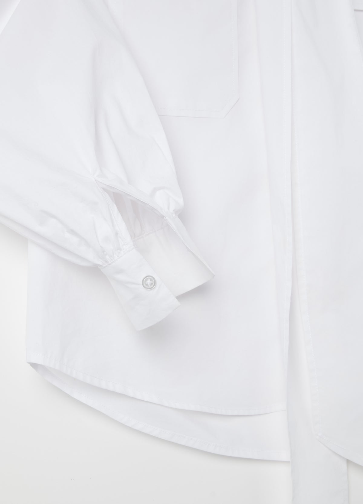 Ovs Cotton Shirt With Bow Scarf