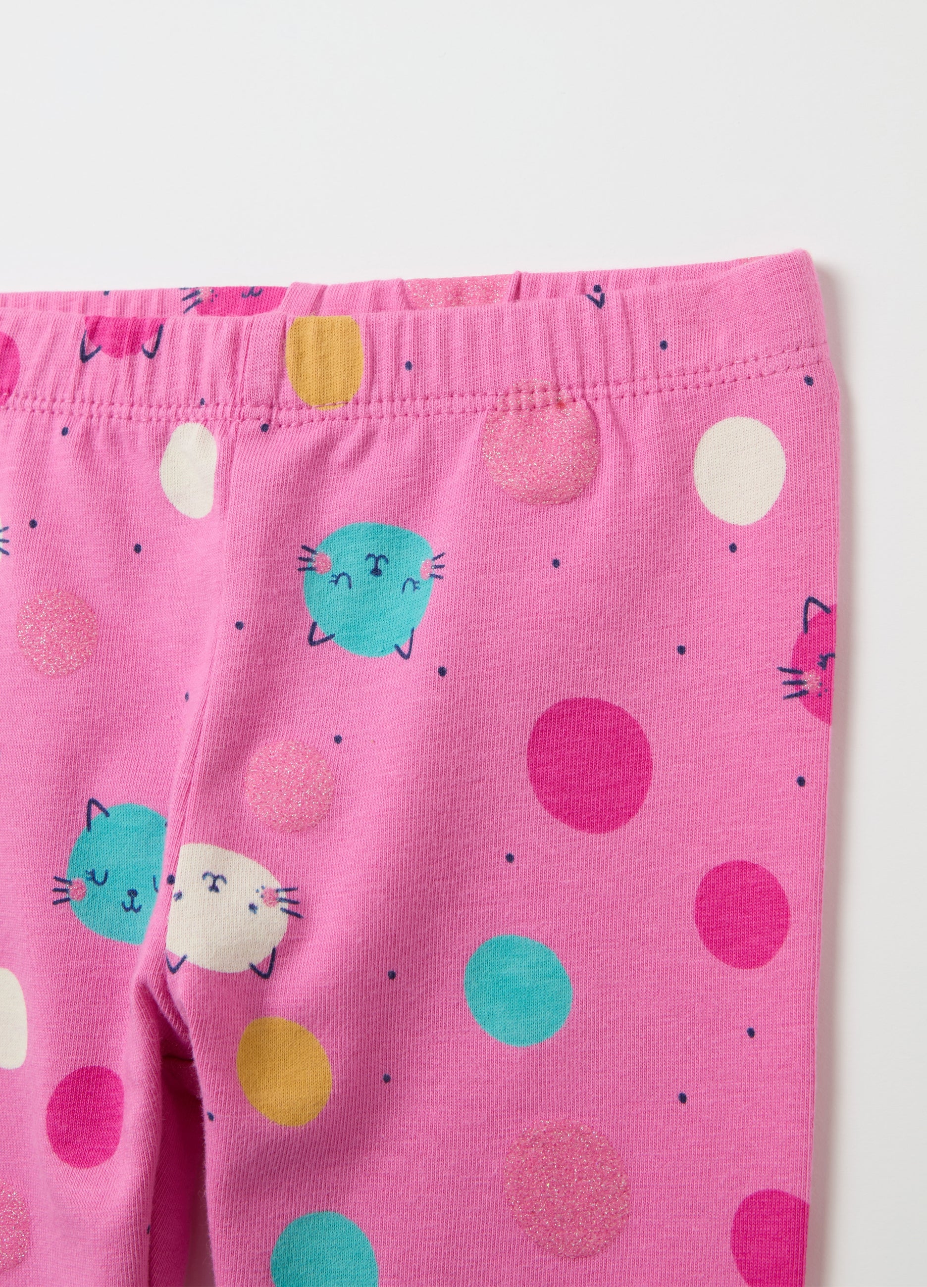 Printed Stretch Cotton Leggings