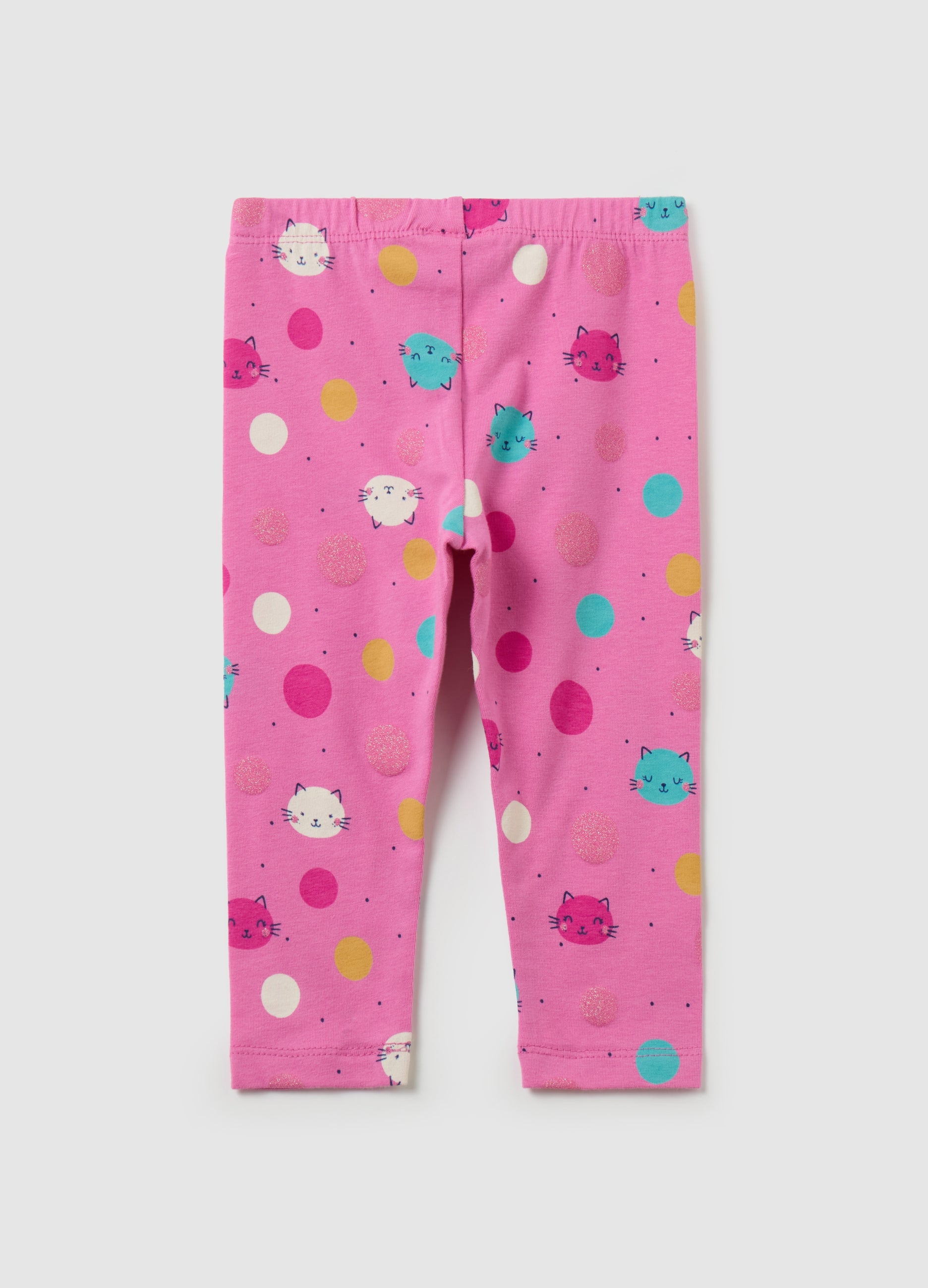 Printed Stretch Cotton Leggings