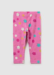 Printed Stretch Cotton Leggings