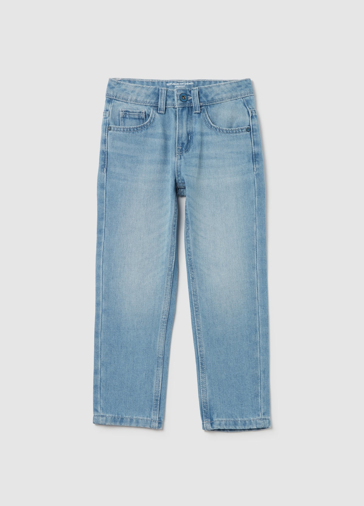 Five-Pocket,Straight-Fit Jeans
