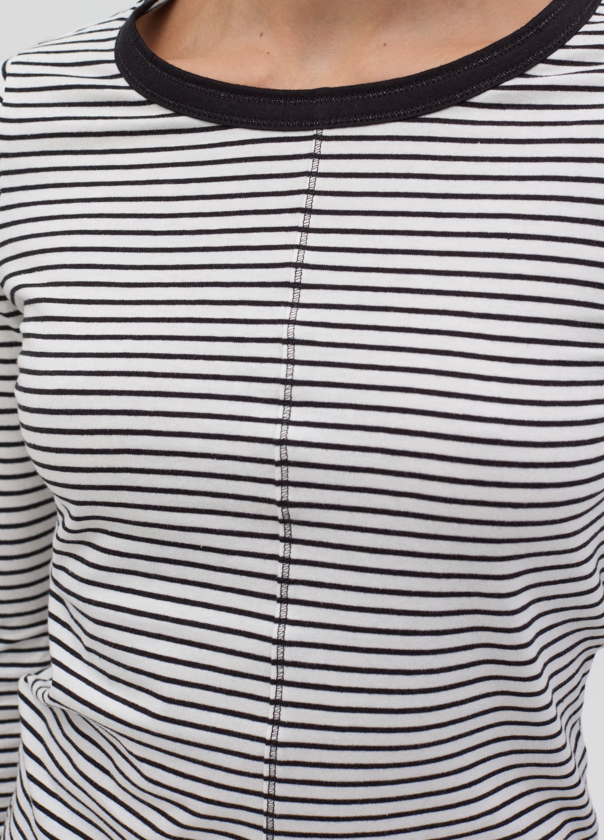 Slim Ribbed T-Shirt With Long Sleeves