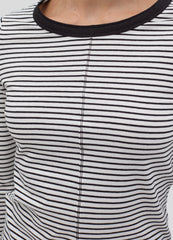 Slim Ribbed T-Shirt With Long Sleeves
