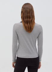 Slim Ribbed T-Shirt With Long Sleeves