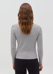 Long-Sleeved T-Shirt With Polo Neck