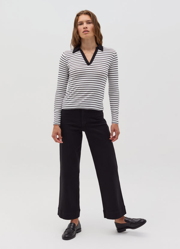 Ovs Long-Sleeved T-Shirt With Polo Neck