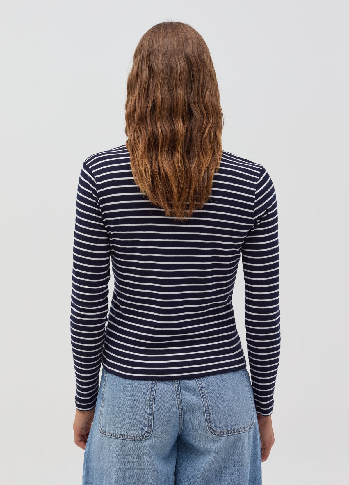 Long-Sleeved T-Shirt With Polo Neck