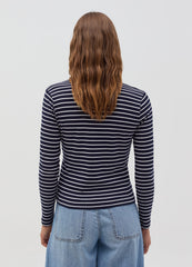 Long-Sleeved T-Shirt With Polo Neck