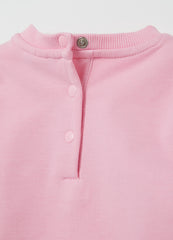 French Terry Sweatshirt With Tulle Heart