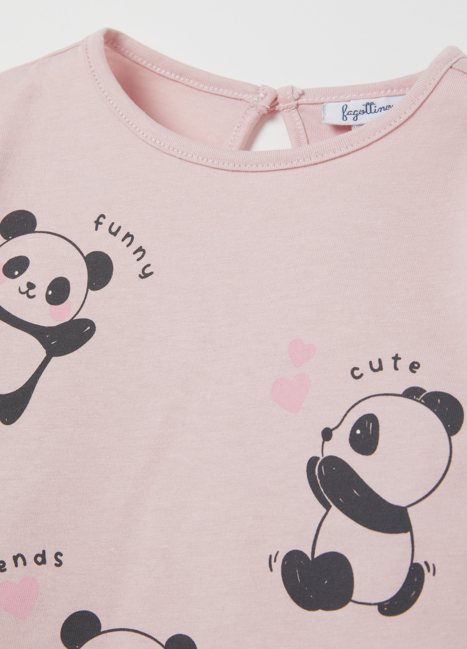 T-Shirt With Long Sleeves And Animals Print