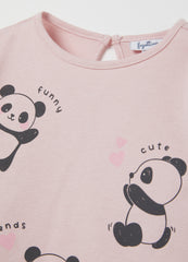 T-Shirt With Long Sleeves And Animals Print