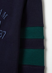 Sweatshirt With ''Varsity Team” Embroidery