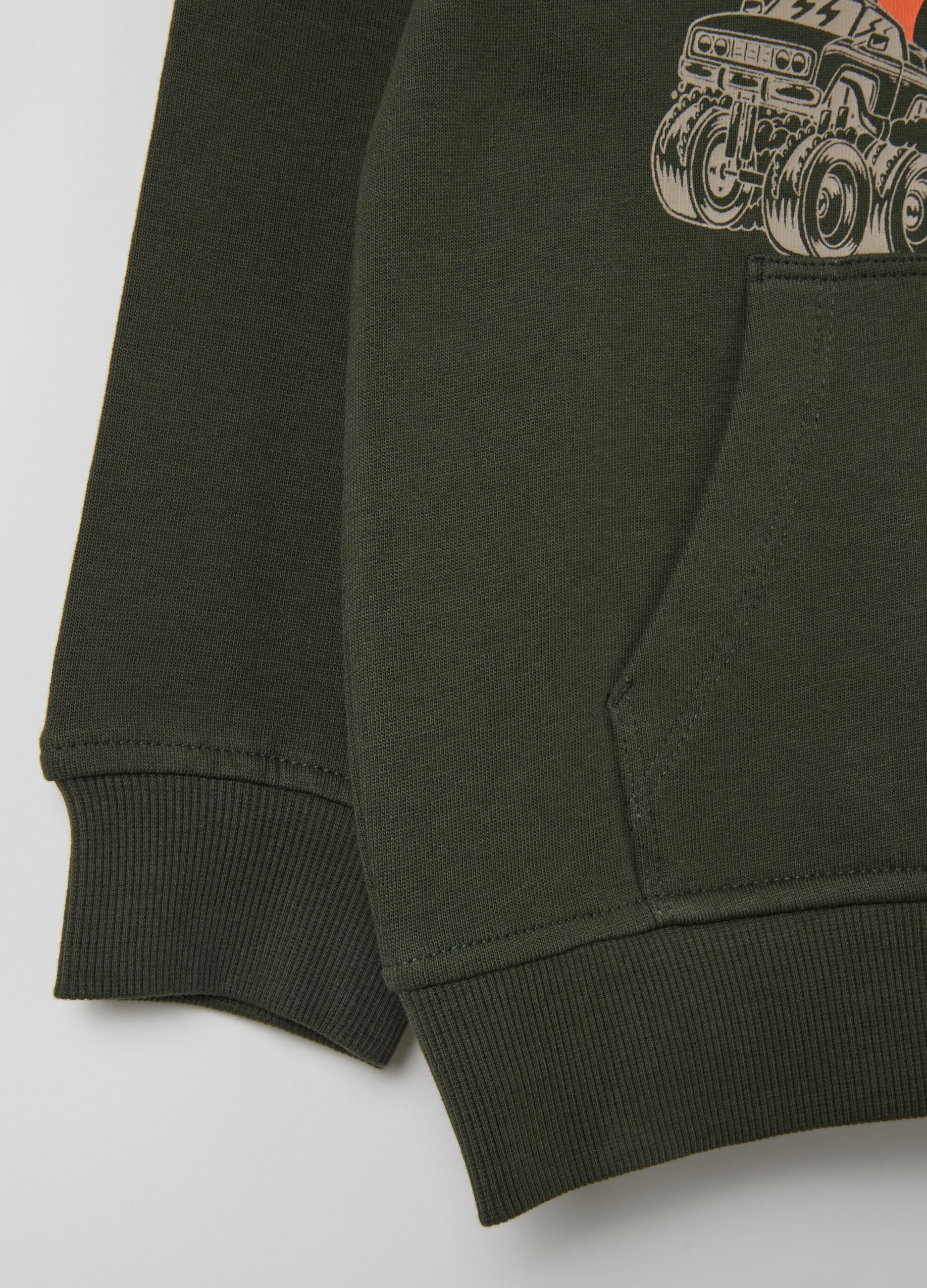 Ovs Sweatshirt With Hood And ''N. York City” Print