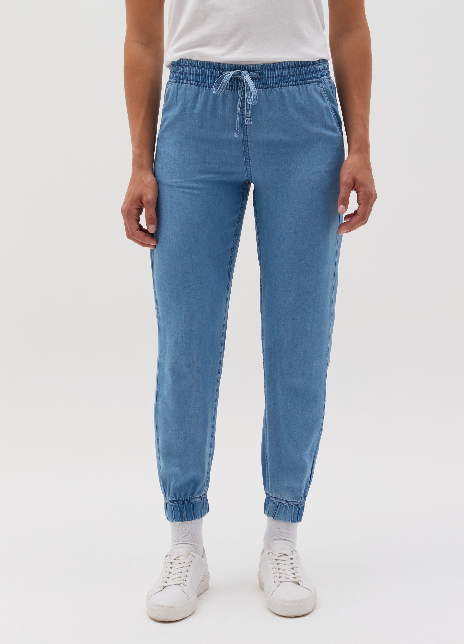 Ovs Joggers In Tencel™ Lyocell With Drawstring