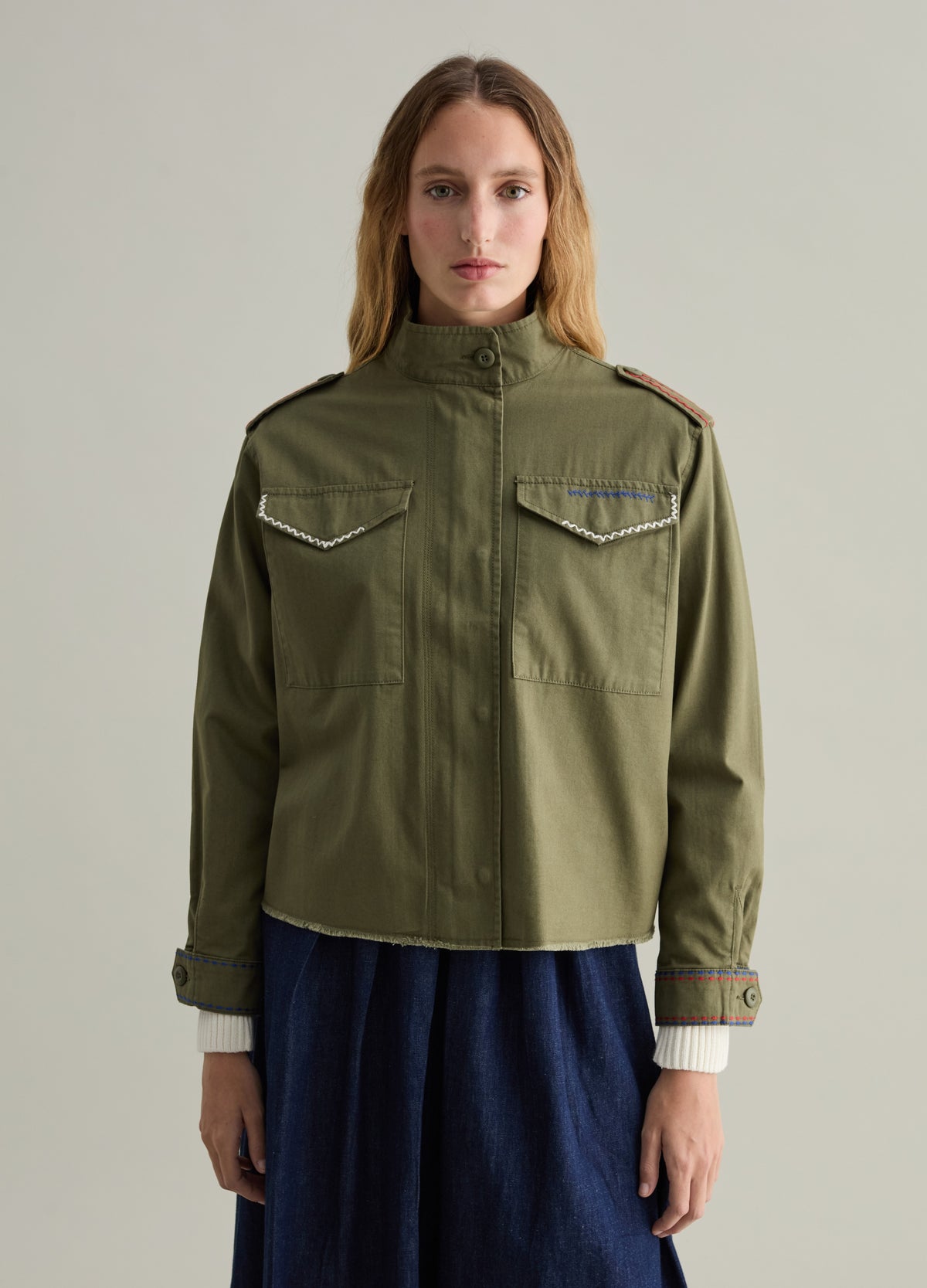 Ovs Short Skirt With Embroidered Details