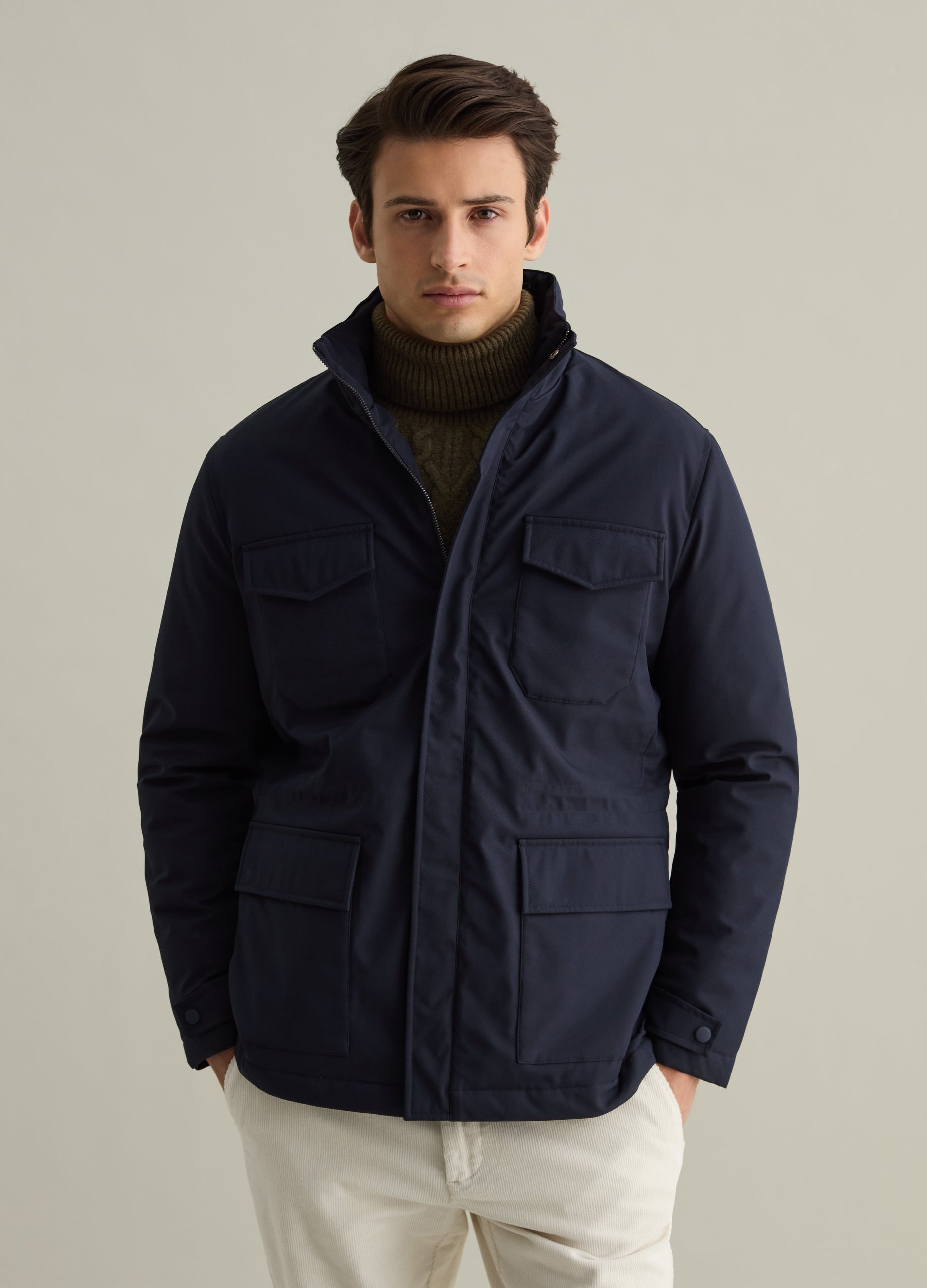 Short Jacket With High Neck