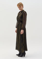 Long Shirt Dress In Striped Fil Coupã©
