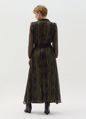 Long Shirt Dress In Striped Fil Coupã©