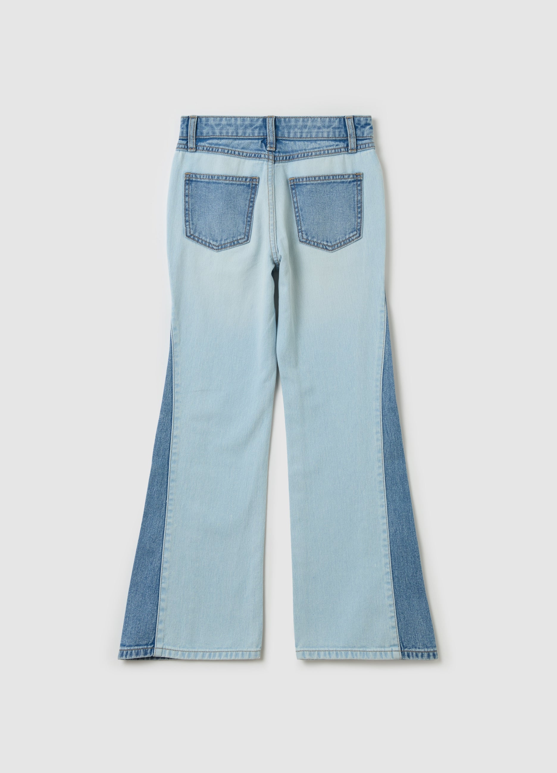 Ovs Flare-Fit Jeans With Contrasting Details