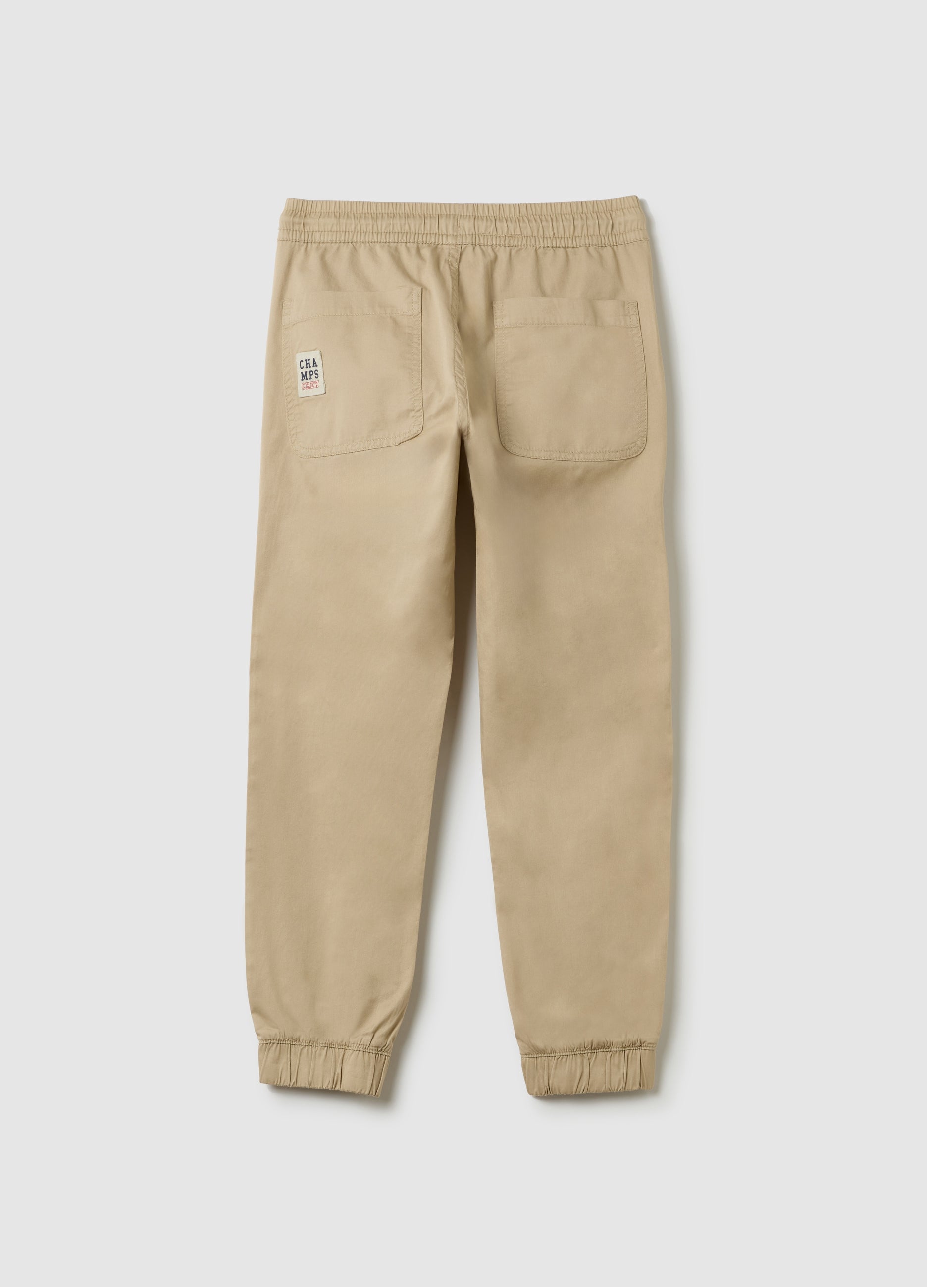 Ovs Canvas Chino Joggers With Drawstring