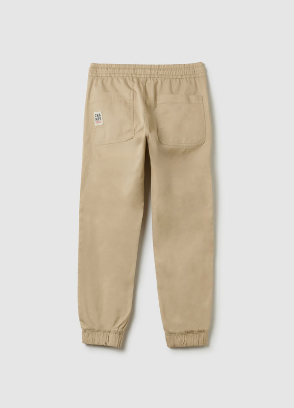 Ovs Canvas Chino Joggers With Drawstring