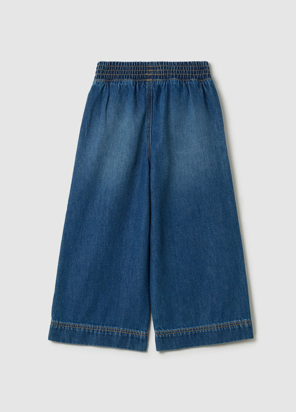 Ovs Wide-Leg Joggers In Denim