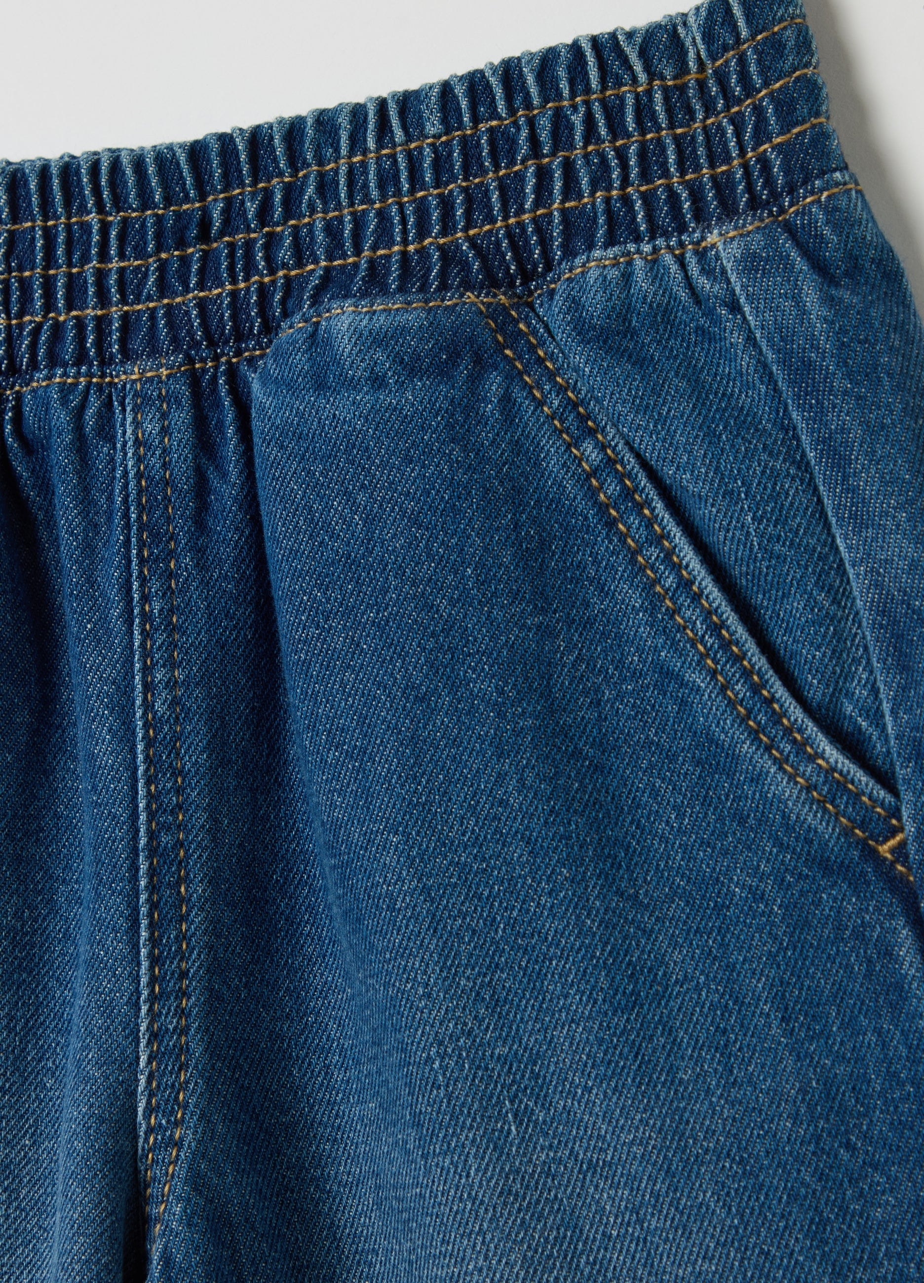Ovs Wide-Leg Joggers In Denim