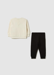 Ovs Cotton Jogging Set With Mickey Mouse Print
