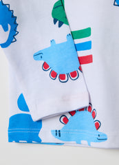 Ovs T-Shirt With Long Sleeves And All-Over Print