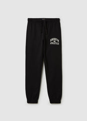 Ovs Fleece Joggers With Drawstring And Print