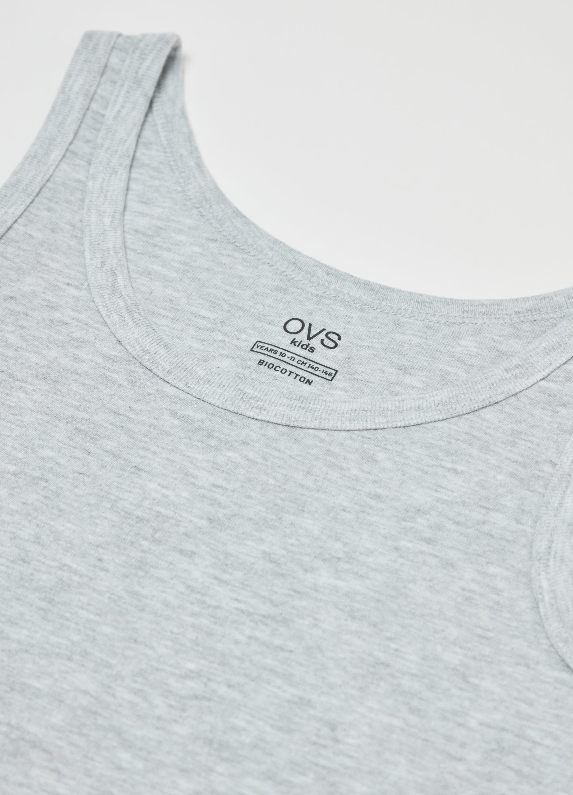 Ovs Two-Pack Racerback Vests In Organic Cotton