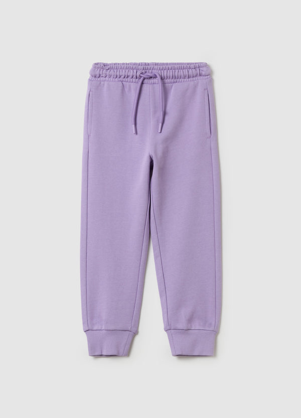 Ovs Cotton Joggers With Drawstring