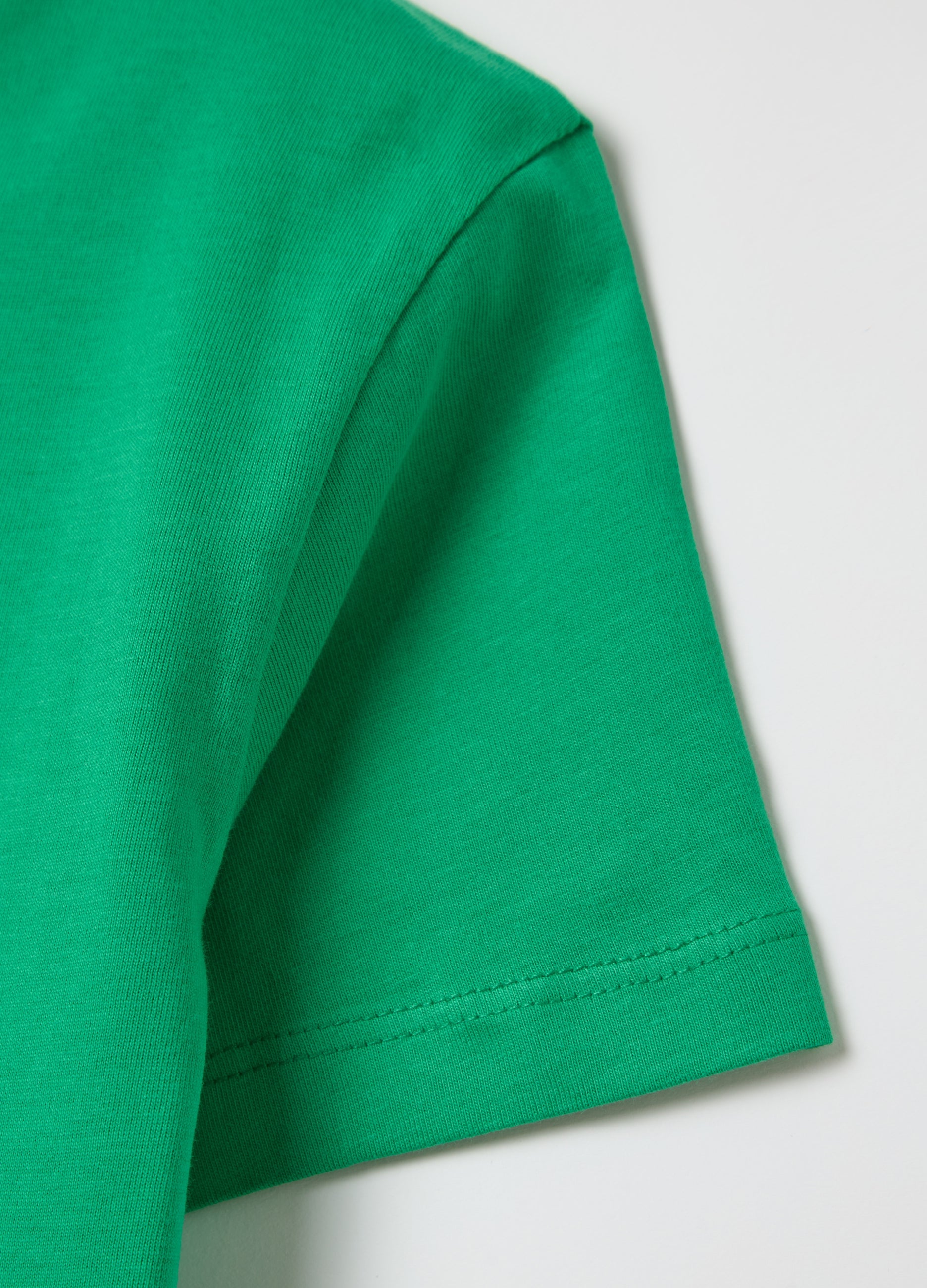 Ovs Solid Colour T-Shirt In Organic Cotton