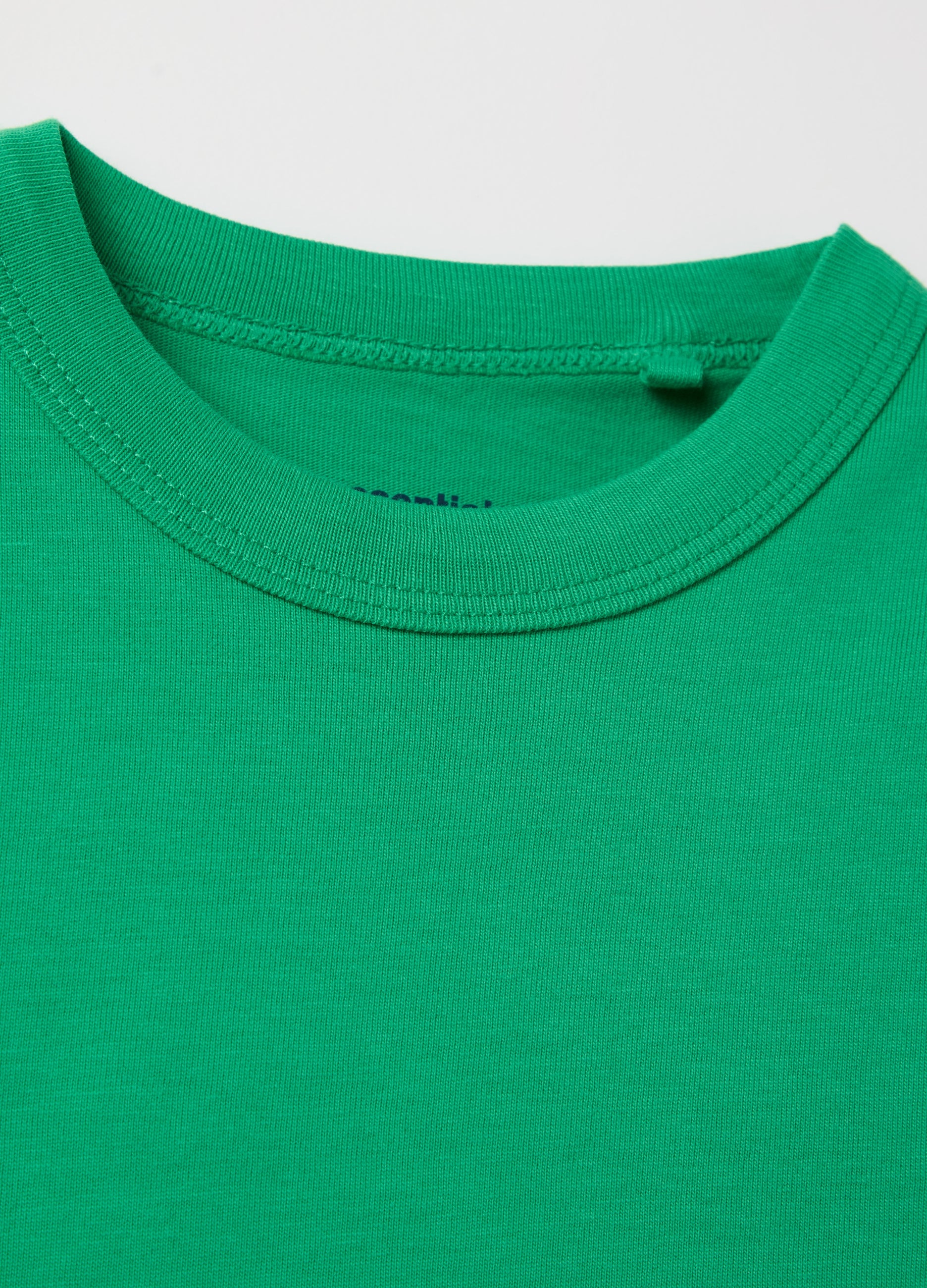 Ovs Solid Colour T-Shirt In Organic Cotton