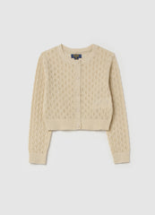Ovs Cardigan With Openwork Design Lurex