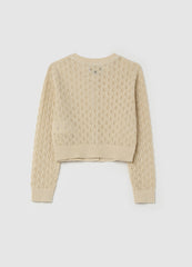 Ovs Cardigan With Openwork Design Lurex