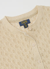 Ovs Cardigan With Openwork Design Lurex