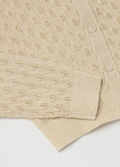 Ovs Cardigan With Openwork Design Lurex